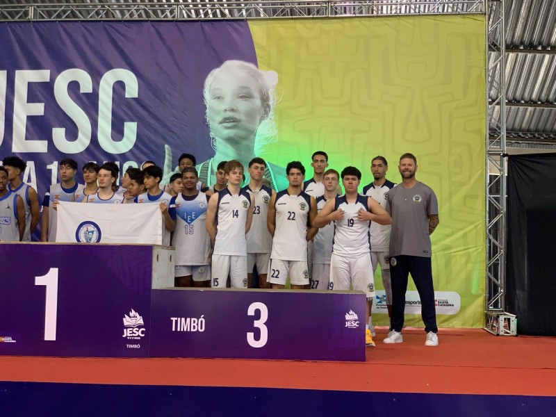 Conquista no basquetebol na principal competição escolar de Santa Catarina!