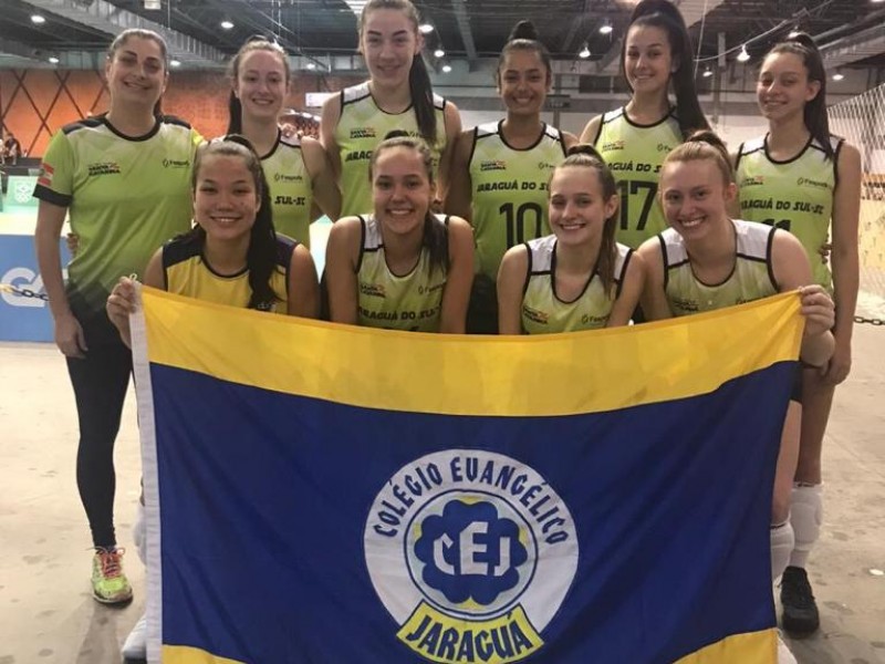 Voleibol feminino do Colégio Evangélico Jaraguá/SECEL é campeão nos Jogos Escolares Brasileiros