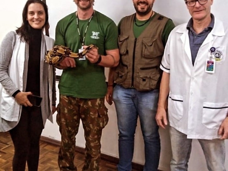 Alunos do Ensino Médio tiveram palestra com os Biólogos Gilberto Ademar Duwe e Christian Raboch