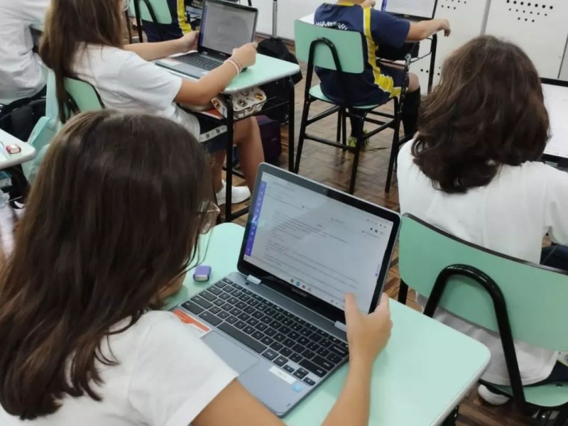 Alunos dos 6ºs anos e do 1º ano do Ensino Médio realizaram a atividade diagnóstica SOMOS