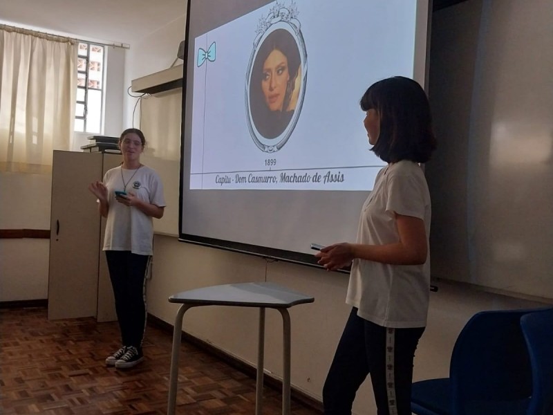 A tarde do dia 20 de março foi criativa para os alunos do Itinerário Formativo de Aprofundamento Núcleo de Linguagens e Ciências Humanas