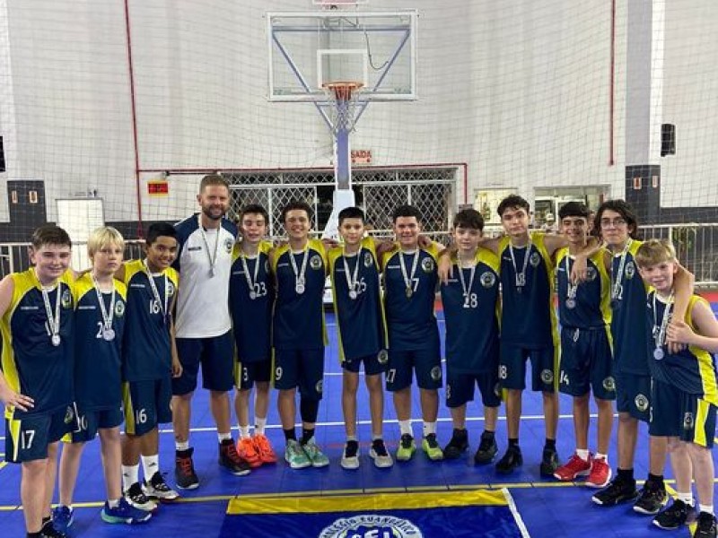 Basquete masculino é vice-campeão dos Jogos Escolares de 12 a 14 anos - JESC