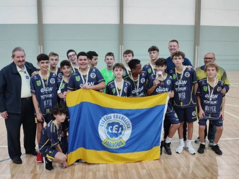 Handebol masculino do CEJ conquistou o 2° lugar no JESC de 12 a 14 anos