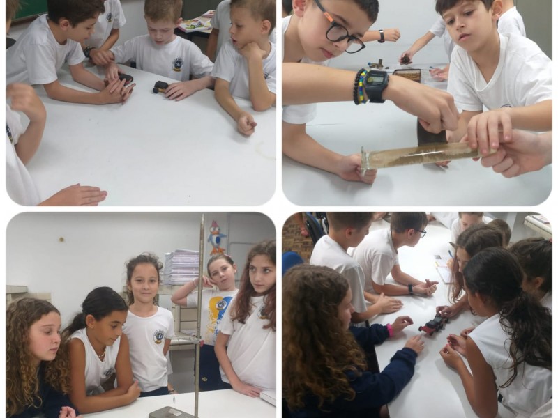 Aula de magnetismo com os 4°anos
